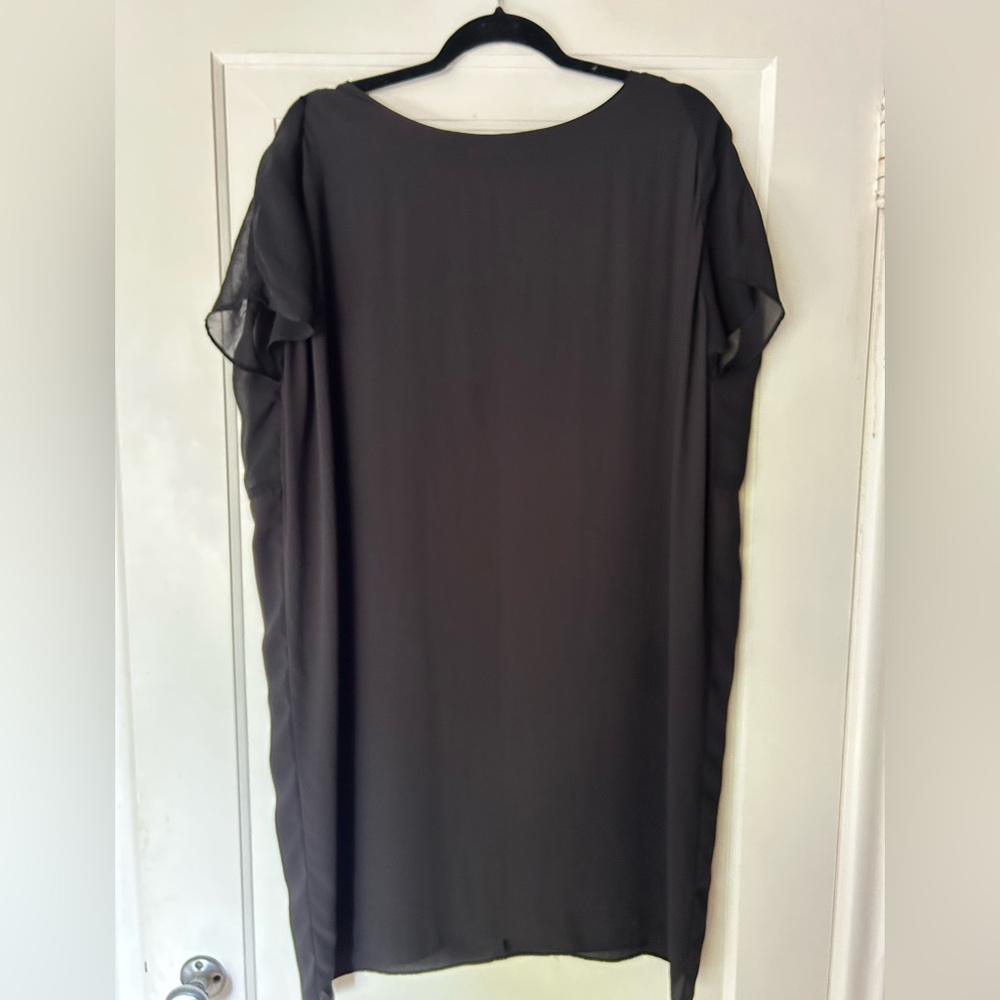 Oak and Fort Long Sheer Black shirt